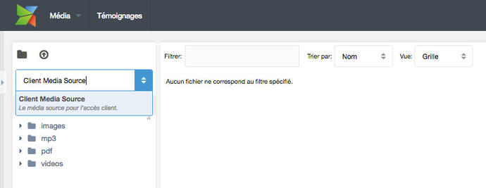 liste média source client